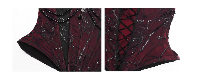 Duchess - Velvet Gothic Lolita Dress, Corset & Skirt - image 33