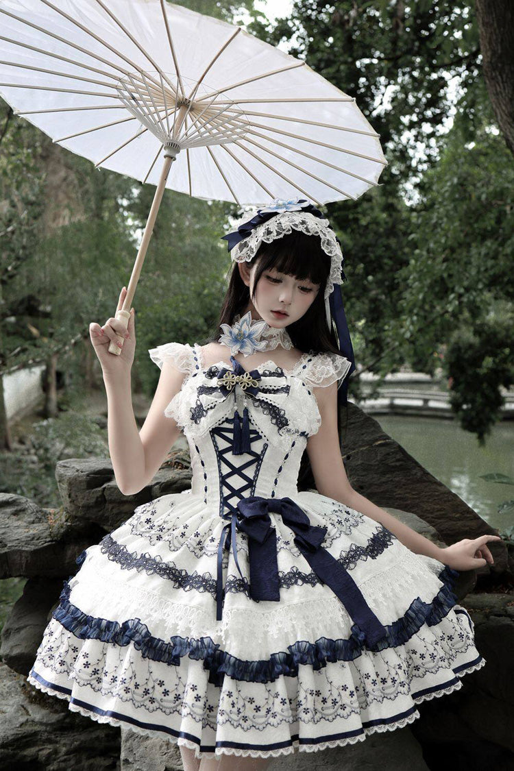 Mandarin Duck Rhapsody Oriental Sweet Lolita JSK Dress - image 5