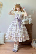 Grape Moon Almanac - Adjustable-Length Sweet Lolita JSK Dress - image 1