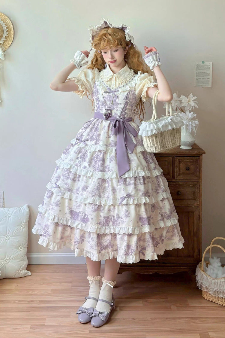 Grape Moon Almanac - Adjustable-Length Sweet Lolita JSK Dress - image 1