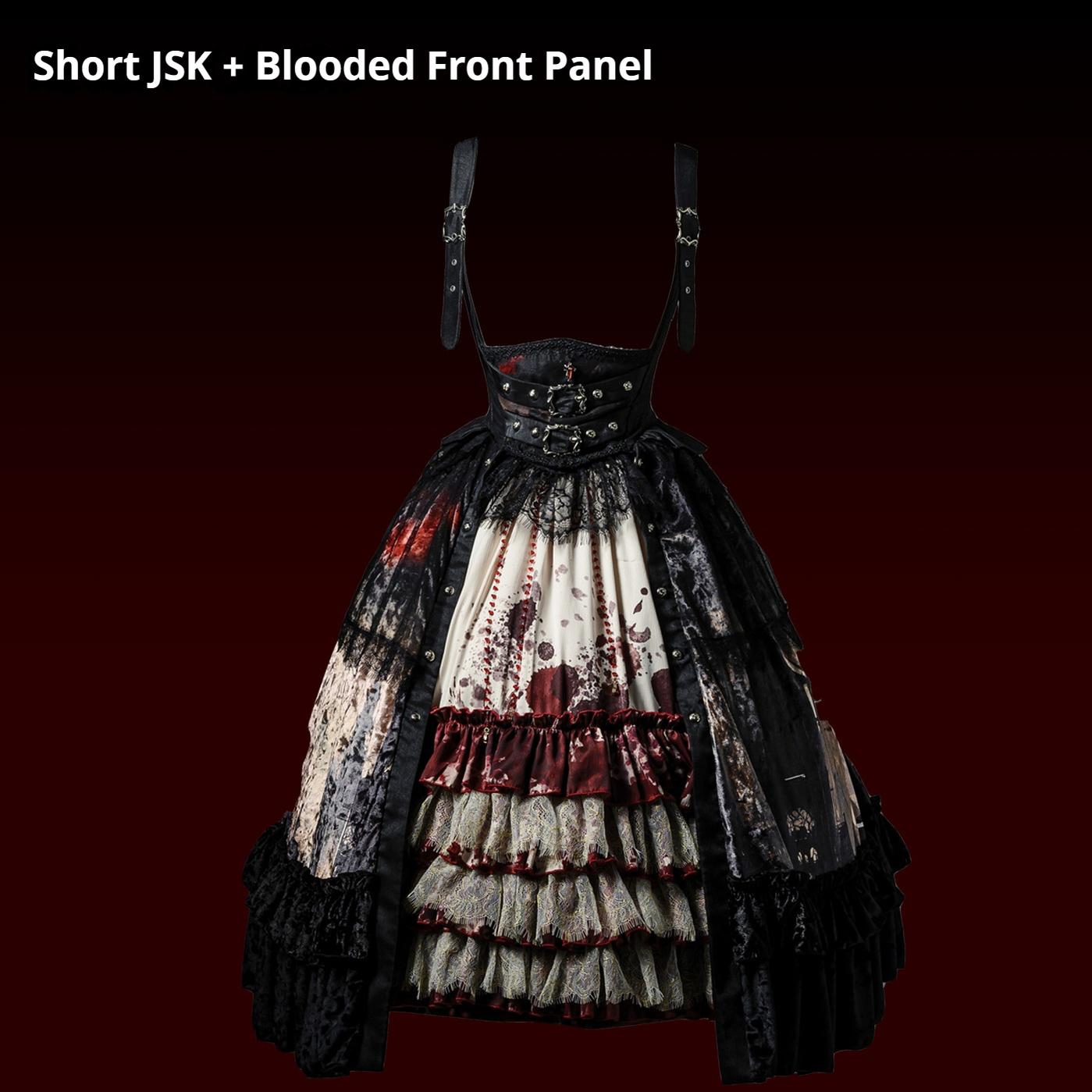 Heretic Nun - Halloween Gothic Lolita JSK Dress & Blouse Set - image 24