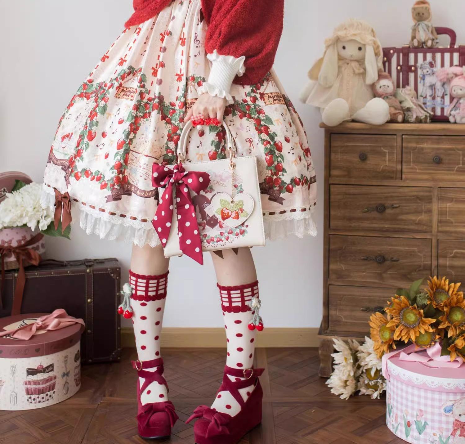 Retro Lolita Handbag PU Square Wedding Bag - image 14