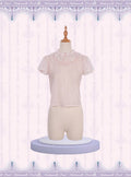 Rose Puff-Sleeve Lace Blouse for Lolita Fashion - Mademoiselle Pearl - image 1