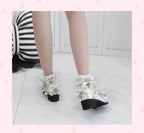 Fairy Godmothe - Preppy Style Flat Shoes Mid Heel Round Toe Lolita Shoes - image 10