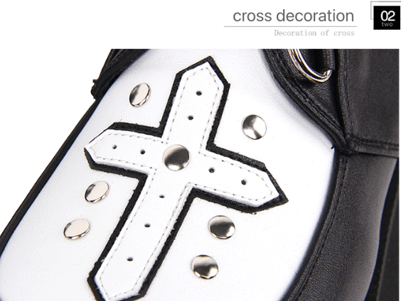 Gothic Lolita Cross Classic Platform Shoes - image 8