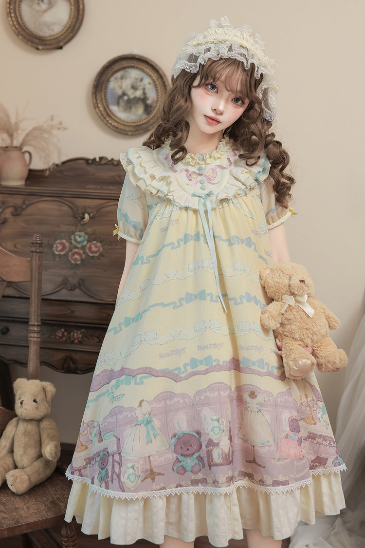 Brown Dollhouse Sweet Lolita Dress Set - image 16