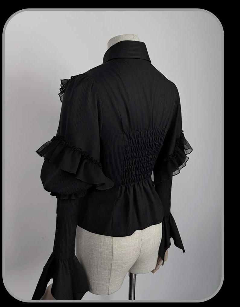 Bone-Eroded Butterfly - Gothic Lolita JSK & SK Set - image 61