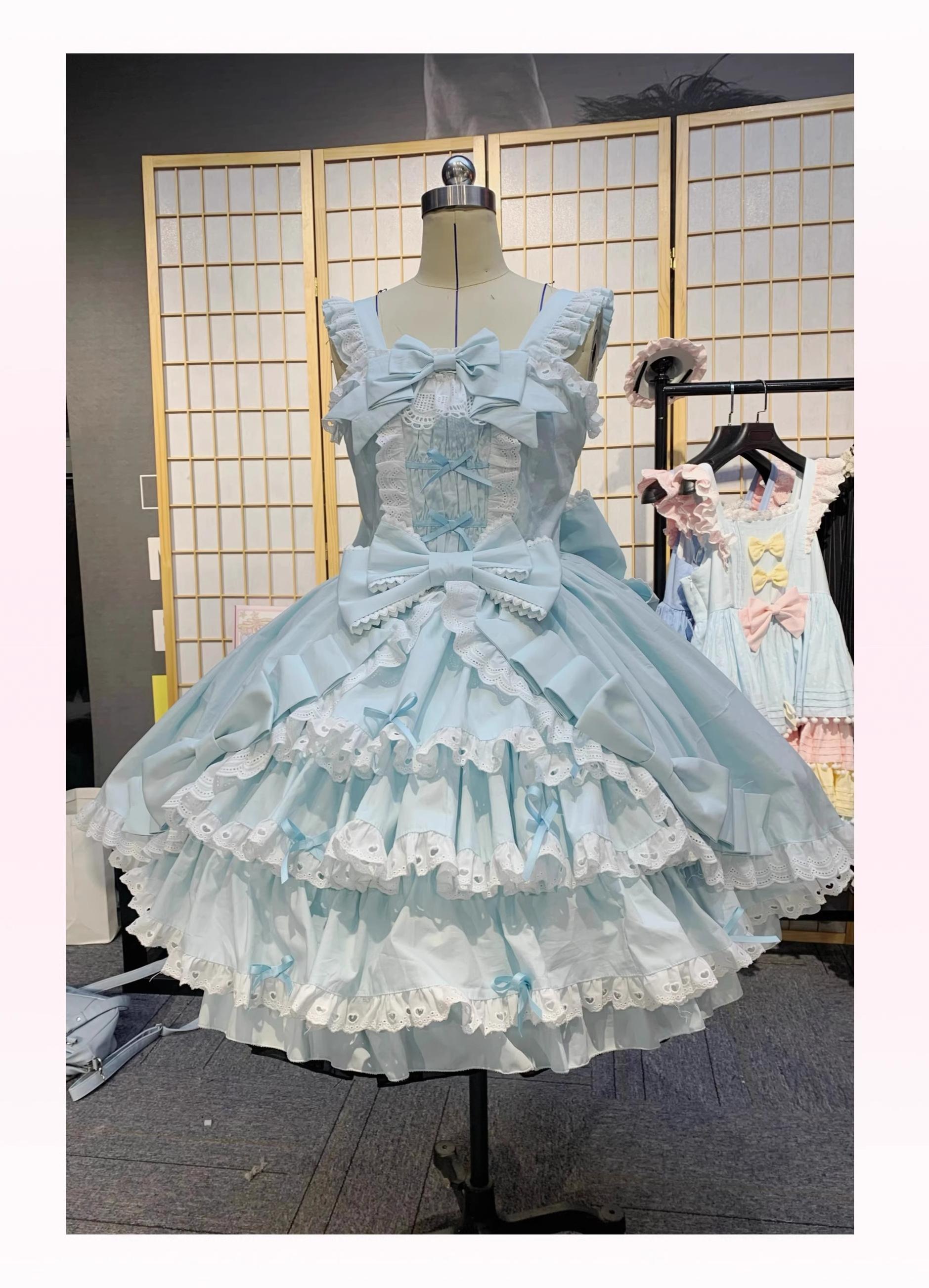 Gryza Plus Size Princess Lolita JSK with Cotton Tiered Ruffles - image 16
