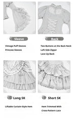 Humanoid Robot - Silver Gothic Lolita Mermaid Skirt Set - image 14
