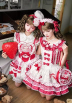 Bite The Cake - Sweet Lolita Accessories, Red & White Polka Dots - image 46