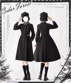 Classic Full Cardigan - Elegant Winter Lolita Coat Dress - image 9