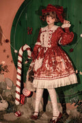 Bear Gift - Sweet Lolita OP Dress and Short Cape - image 11