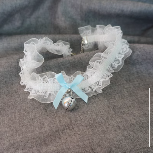 Kawaii Lolita Lace and Bell Choker - image 8