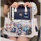 Kawaii Lolita Large-Capacity Ita Backpack with Mini Pocket and Grid Board - image 33