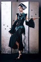 Sky Dragon Gothic Oriental Lolita Skirt Set - image 12