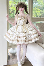 Gilded Memories Sweet Lolita JSK Dress in 3 Colors - image 1