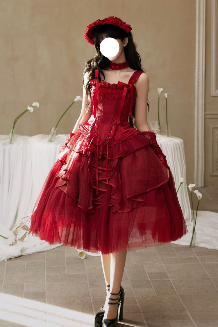 The Summer Waves Sparkle - Classic Lolita Top & Skirt Set - image 1
