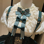 Star Track Academy Stripe Corset Gothic Lolita SK Dress Set - image 20