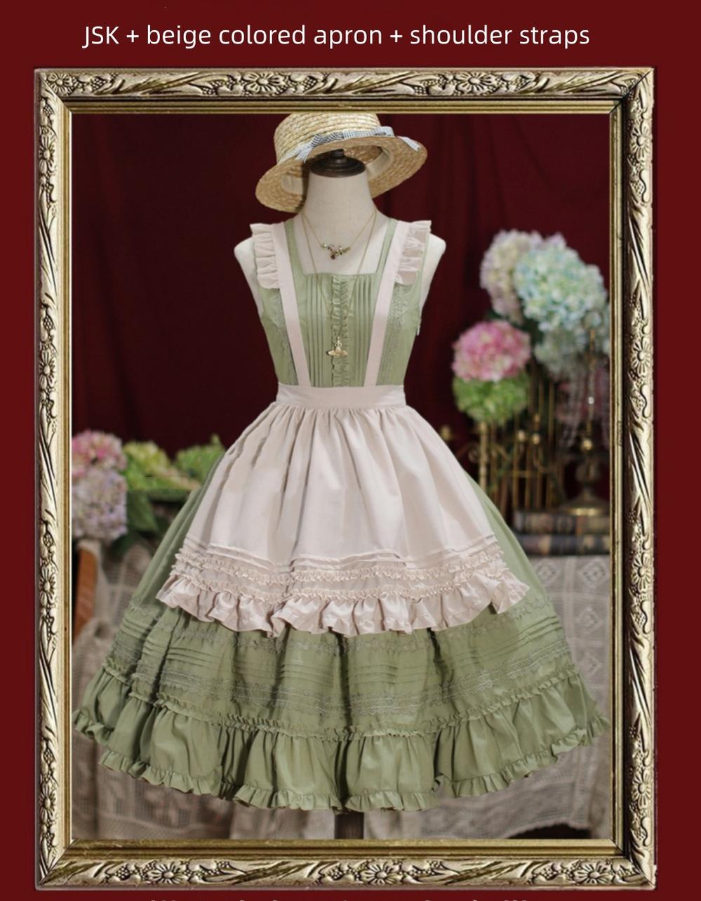 Nocturne Reminiscence - Elegant Lolita JSK Dress Multi-Wear Apron Dress Set - image 52