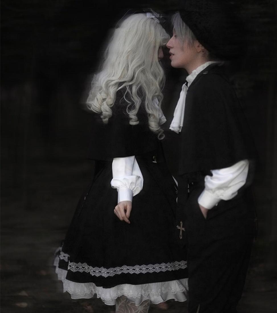 Holy Academy Gothic Prince Lolita Skirt Set - image 6