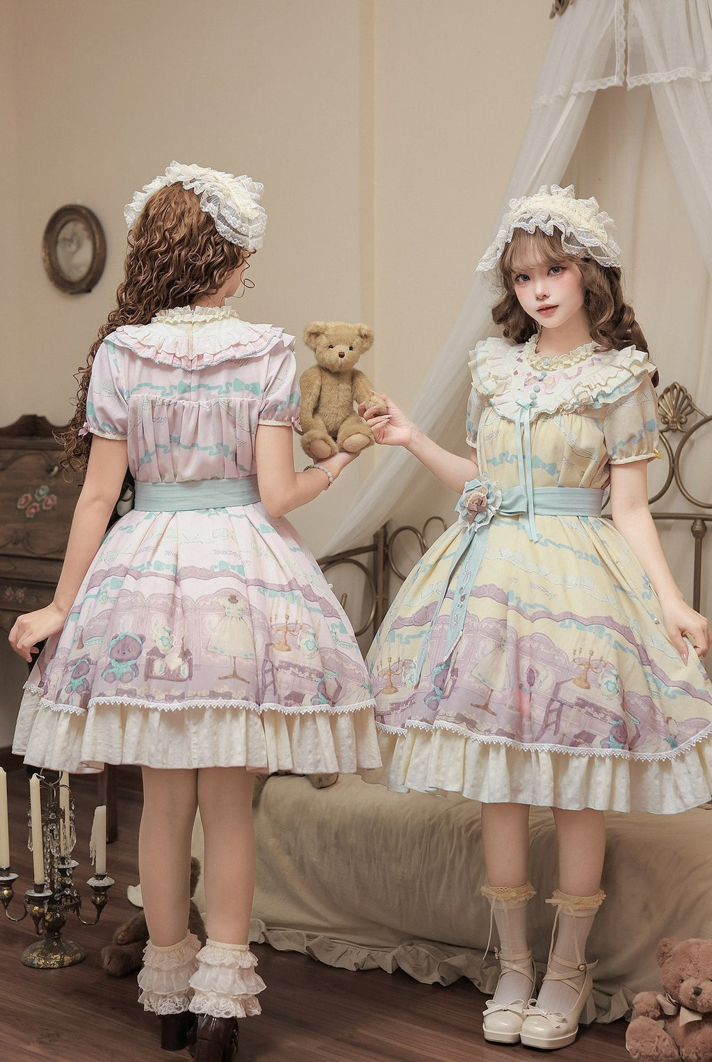 Frosted Bear Dollhouse - Sweet Lolita OP Set - image 11