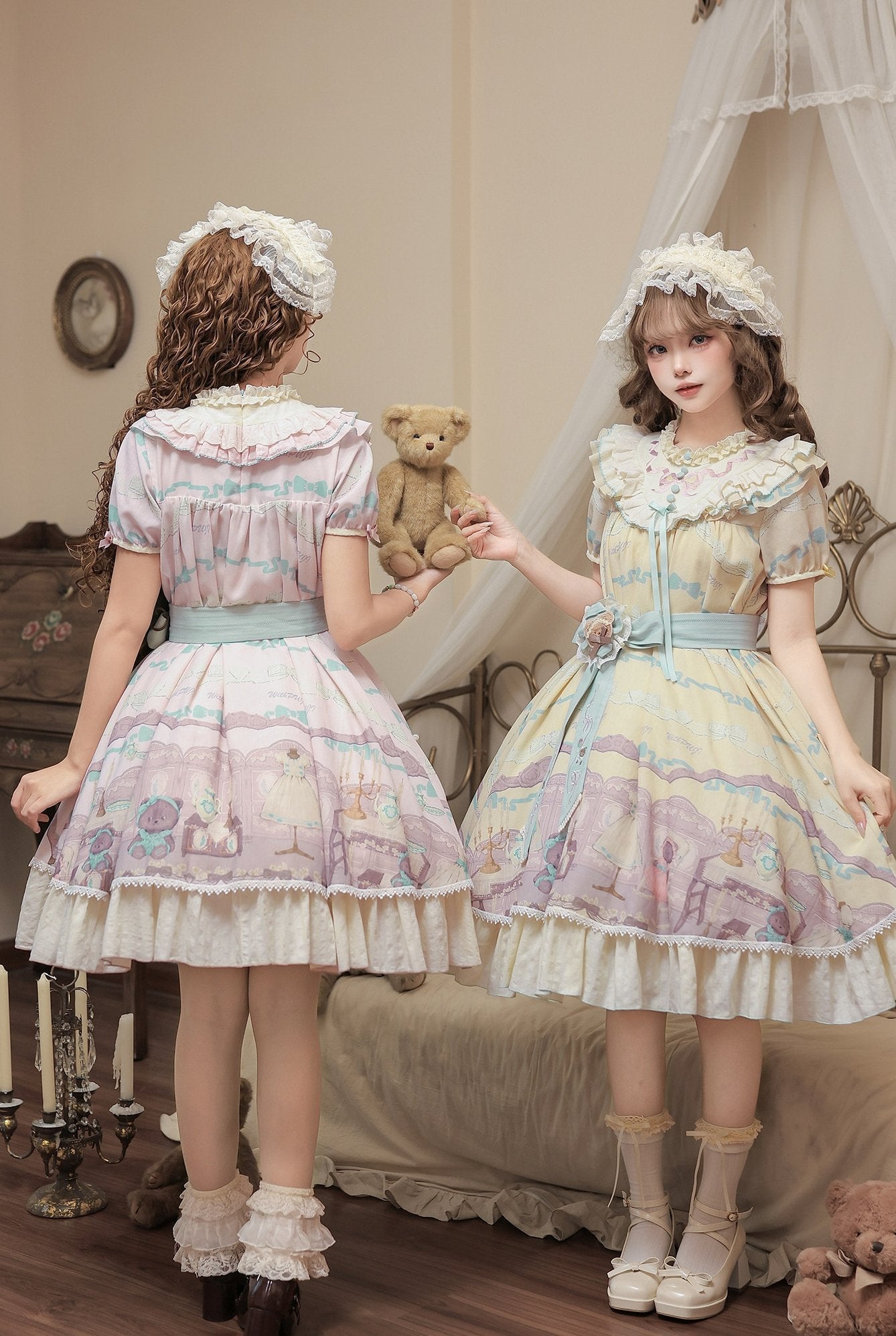 Frosted Bear Dollhouse - Sweet Lolita OP Set - image 11