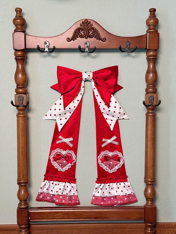 Bite The Cake - Sweet Lolita Accessories, Red & White Polka Dots - image 27