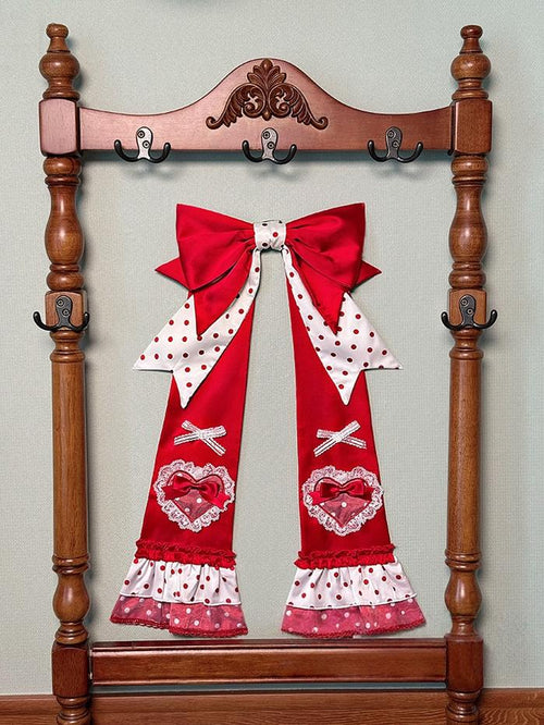 Bite The Cake - Sweet Lolita Accessories, Red & White Polka Dots - image 4