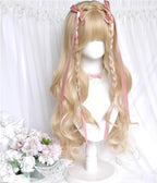 Elegant Lolita Platinum Wig Long Curly Layered Wig - image 6