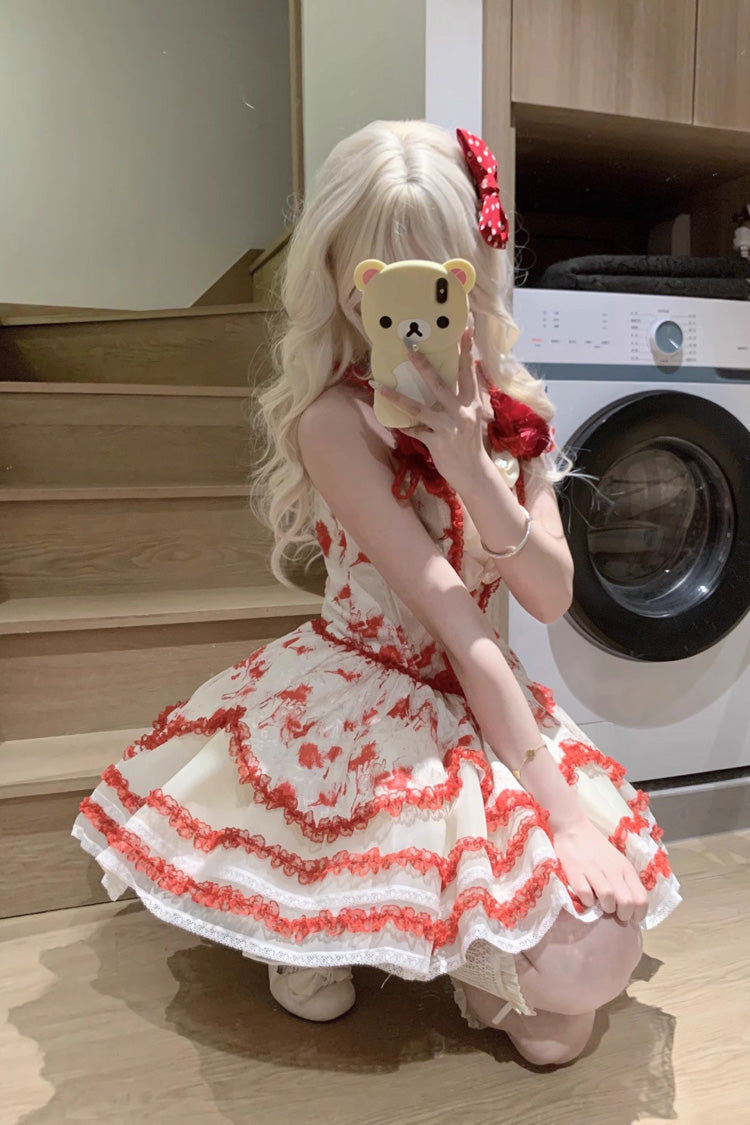 Jasmine Rain - Sweet Polka Dot Lace Lolita JSK Dress - image 16