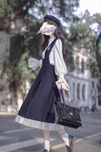 Classic College Elegant Lolita JSK Dress in Blue - image 2