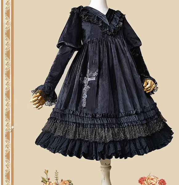 Holy Fruit Estate - Gothic Lolita OP Dress Multicolors - image 16