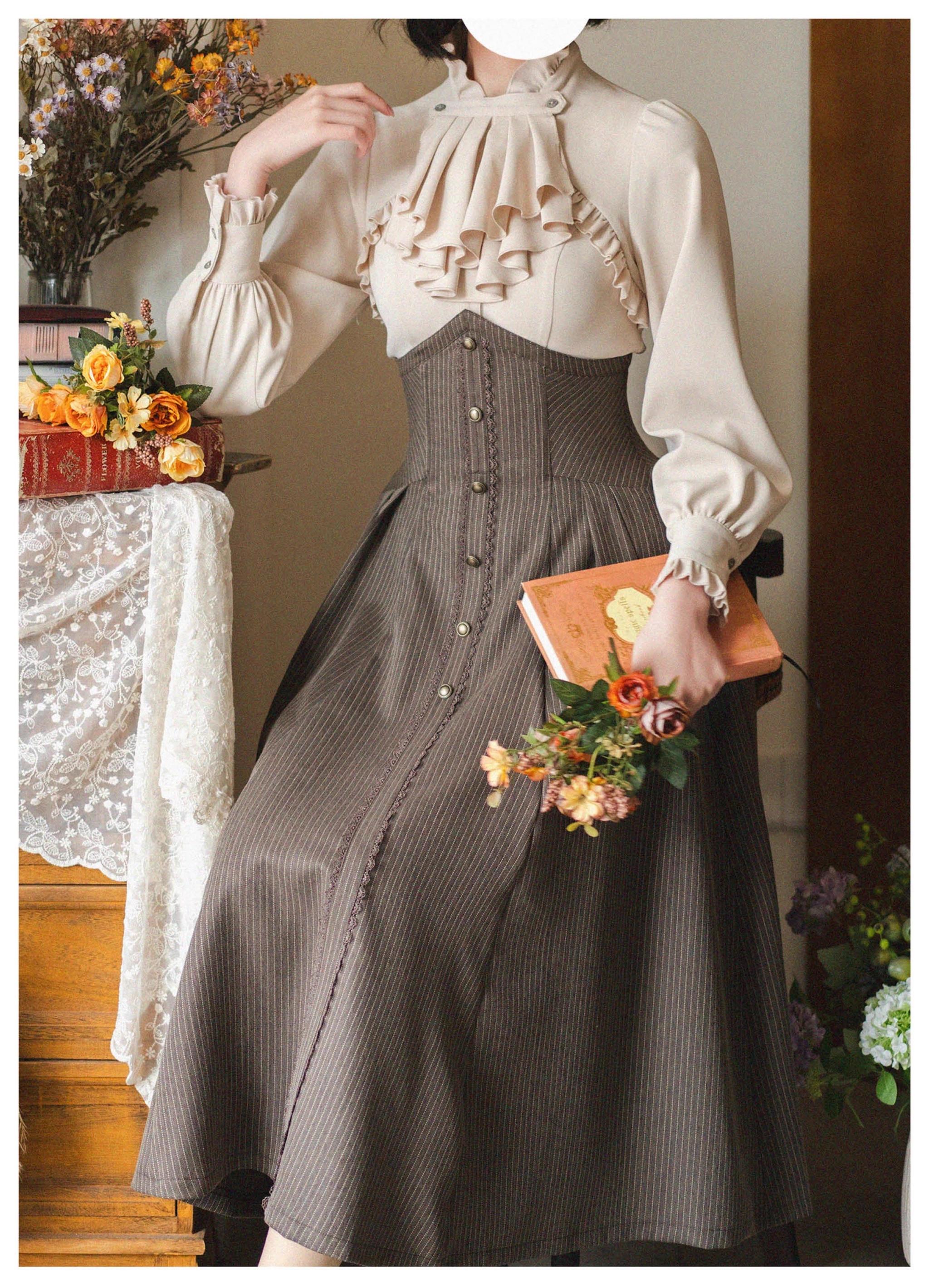 Forest Stationery - Classic Lolita SK Suit with Shirt and Coat - image 10