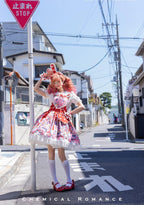 Sweetheart Doll Machine - Sweet Lolita Printed Salopette - image 22