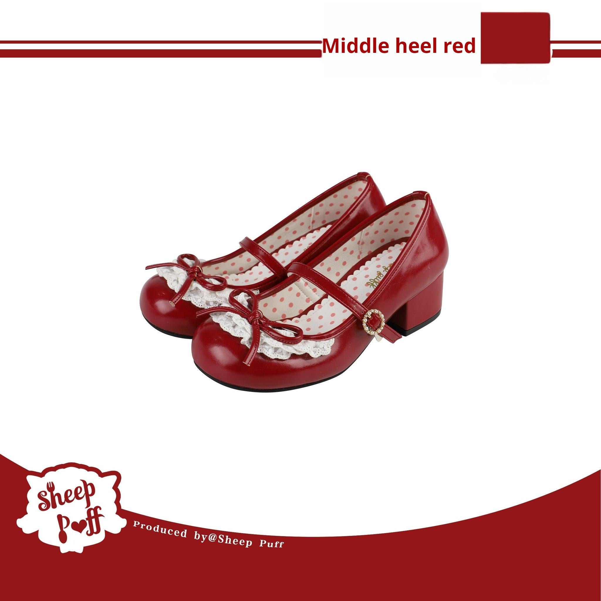 Young Layla - Vintage Lolita Shoes Low Heel Butterfly Shoes - image 20