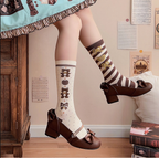 Elegant Lolita Bownot Retro High Heel Shoes - image 1