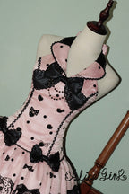 Sugar Bear - Halterneck Sleeveless Embroidered Bow Sweet Lolita Dress - image 10