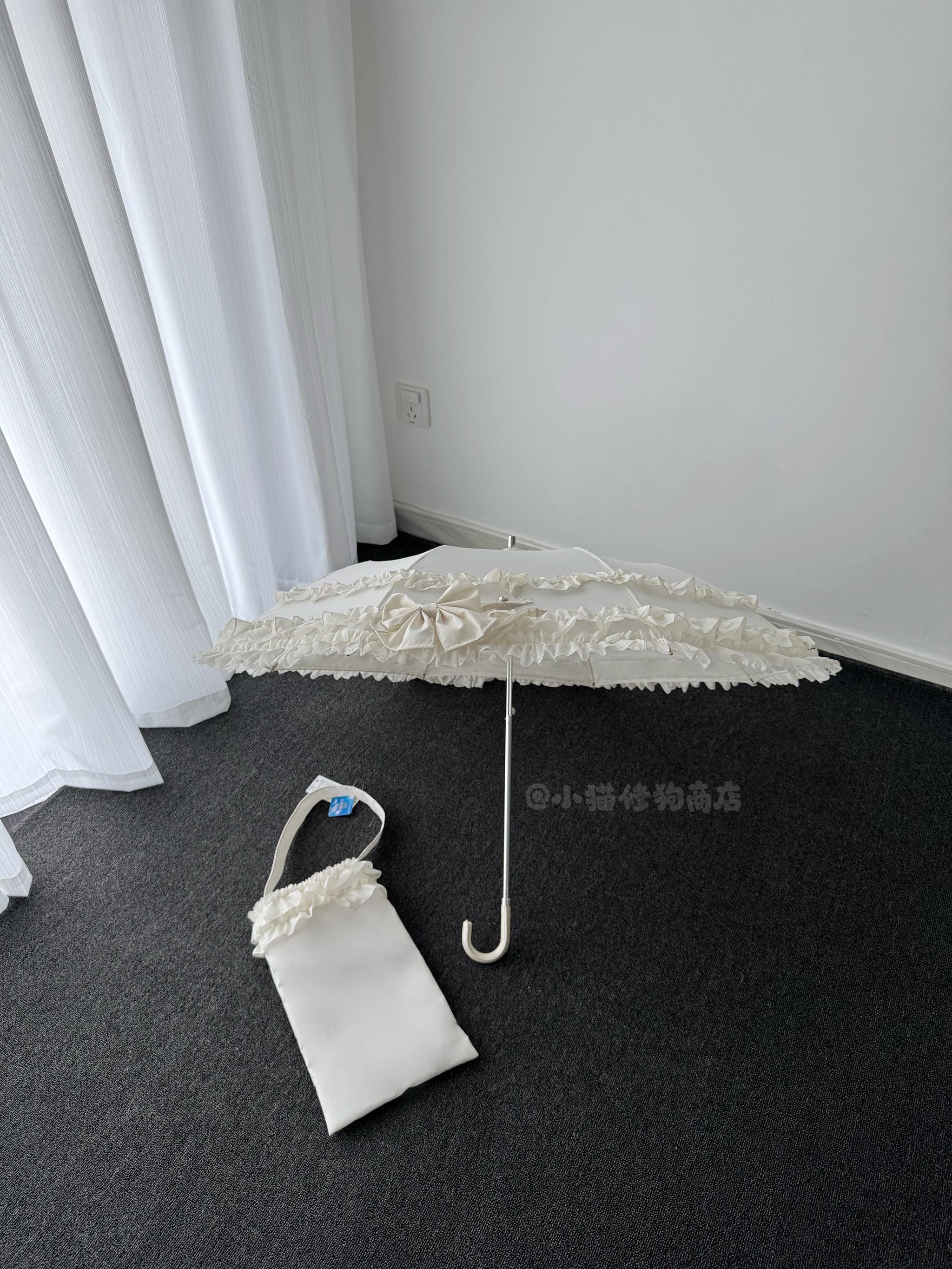 Raven and Lace Classic Lolita Foldable Ruffle Parasol - image 25