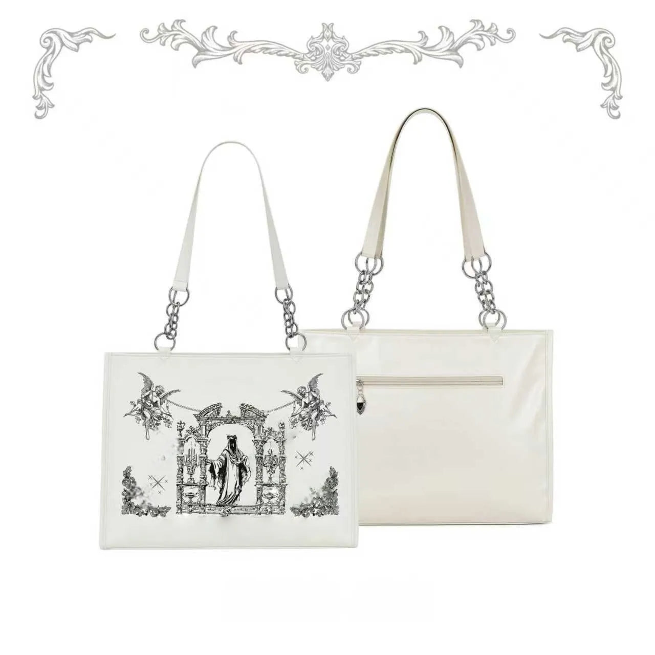 Sacred Oath - Large Printed Gothic Ita Shoulder Bag - image 21