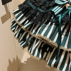 Star Track Academy Stripe Corset Gothic Lolita SK Dress Set - image 19