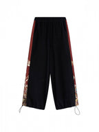 Black and Red Chinoiserie Shirt Pants and Outerwear Set - image 7
