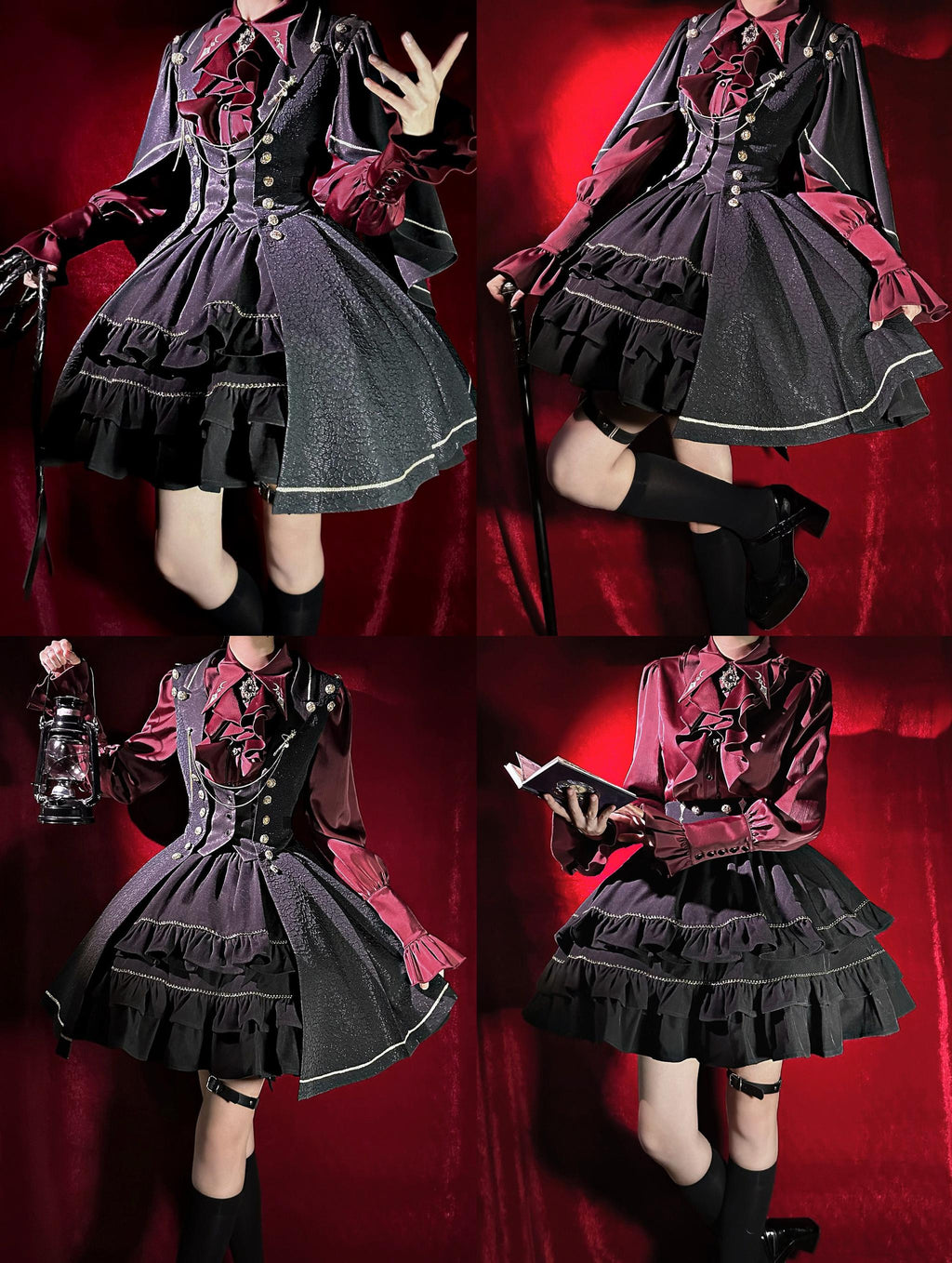 Fallen Moon Code - Retro Military Lolita Vest, Skirt and Pants Collection - image 13