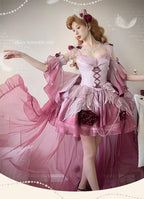 Swan Wonderland - Fairy Lolita JSK with High-Low Hem - image 1