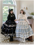 Letter and Poetry - Classic Lolita JSK Suit Four-tiered Twins Dress - image 4