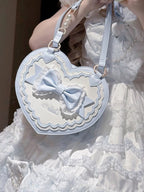 Lolita Heart-Shaped Bag with Butterfly Bow Detail - 4 Colors - image 3