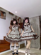 Plus Size Old-School Lolita Plaid JSK and OP Dress and Accessories - image 11