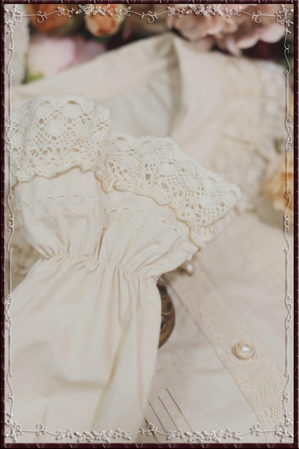 Cotton Retro Lace Lolita Blouse - image 13