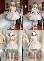 Sweet Cat Fruit Candy - Sweet Lolita Dessert Printed JSK Dress, Bows & Ruffles and Accessories - image 13