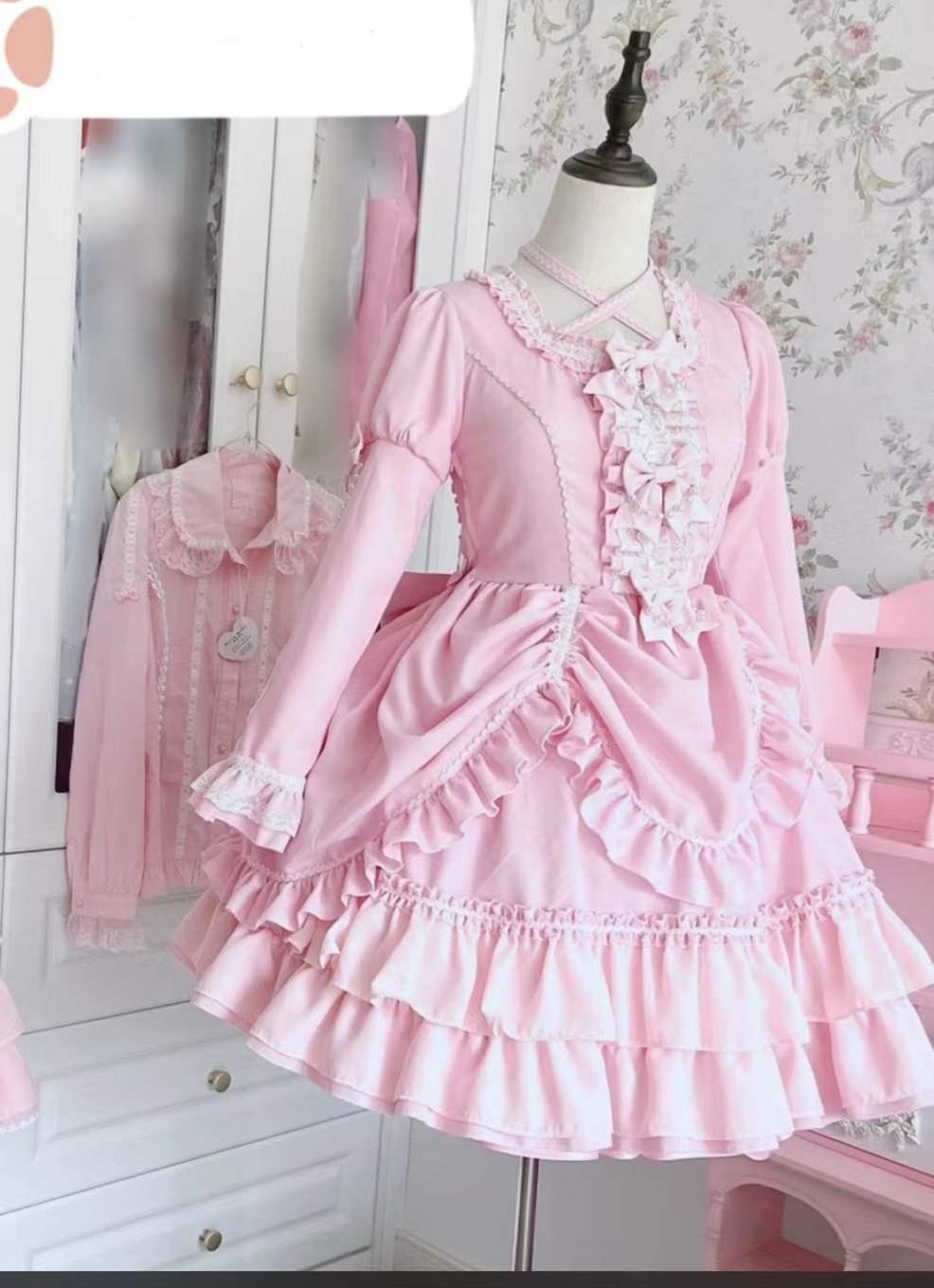 Black Lolita Doll OP/JSK with Adjustable Elasticity - image 11