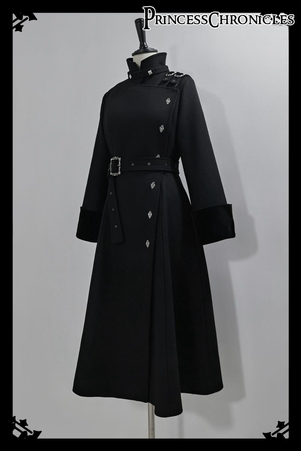 Breakwave - Ouji Lolita Overcoat Retro Single-Breasted Handsome Coat - image 5